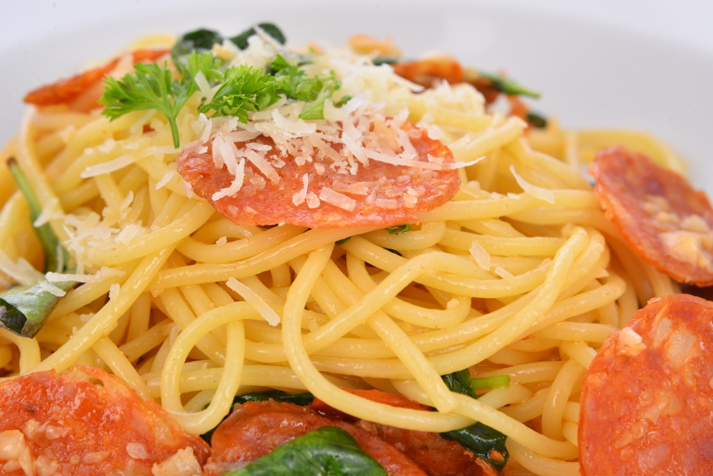 Amici Garlic Chorizo Spaghetti