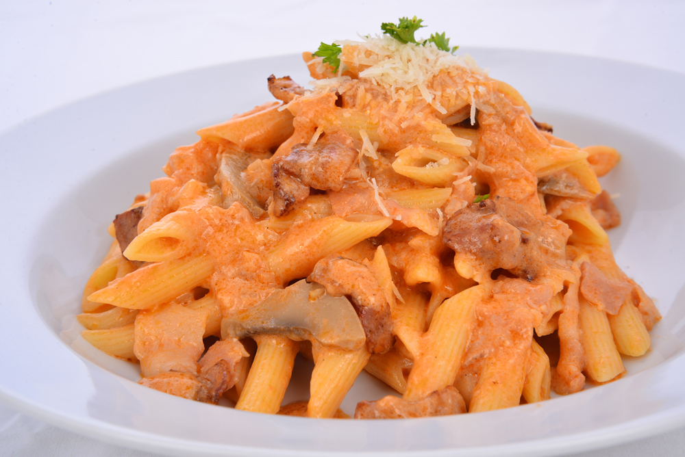Amici Penne Rosa and Bacon